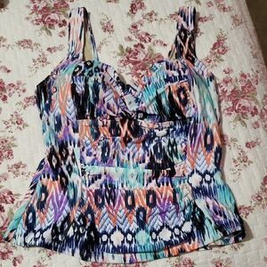 Multicolor Patterned Women's Top